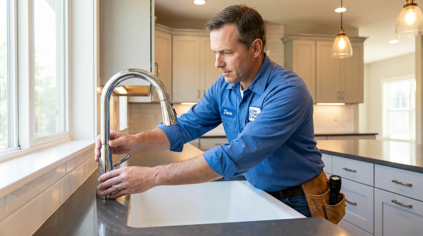 Kitchen faucet installation by Johns Plumbing LLC in Cheyenne Wells