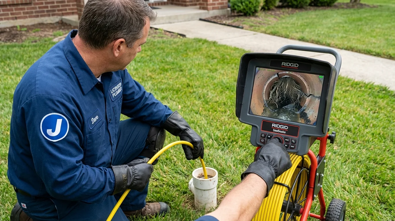 Sewer camera inspection being performed by Johns Plumbing LLC in Cheyenne Wells